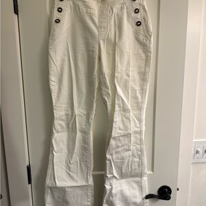 Coldwater Creek Cream Flare Jeans